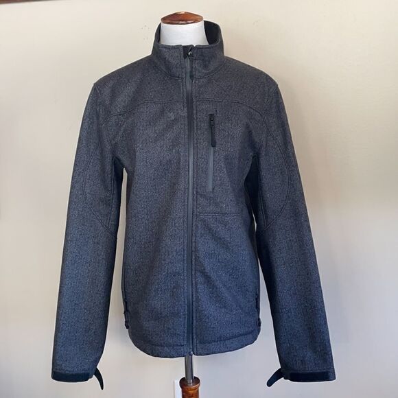 3/$20 Vince Camuto Men’s Soft Shell Lightweight Charcoal Gray Jacket (Small) - Picture 6 of 14